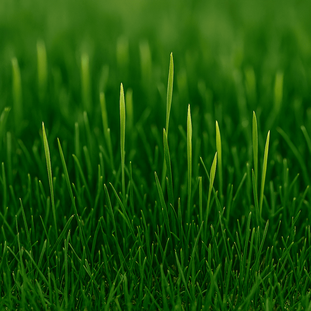 Green grass with new grass growth