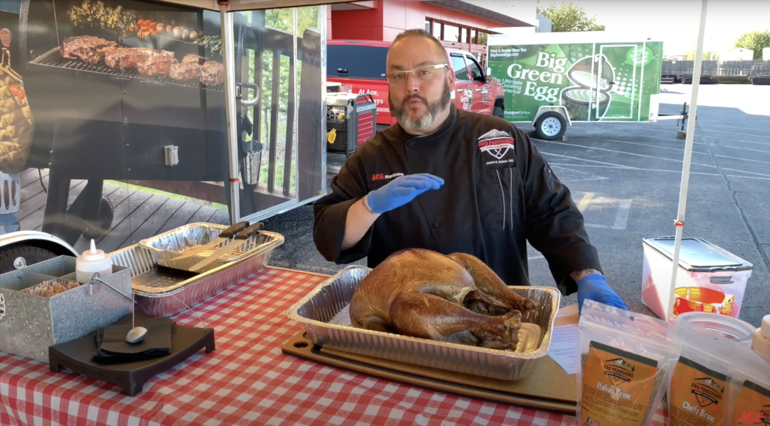 Let the turkey rest before serving.