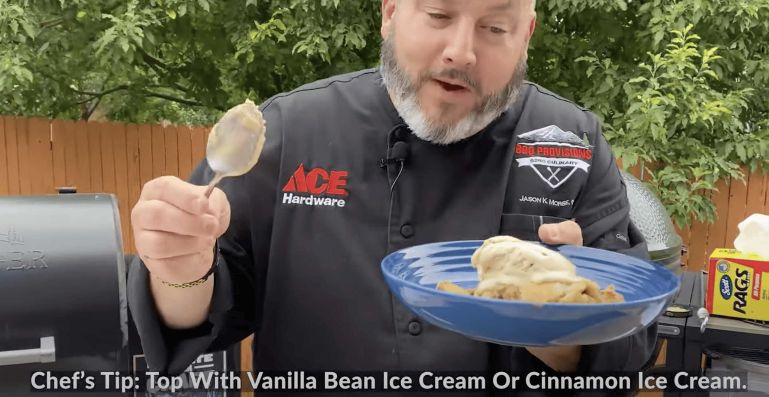 Serve the pie with ice cream