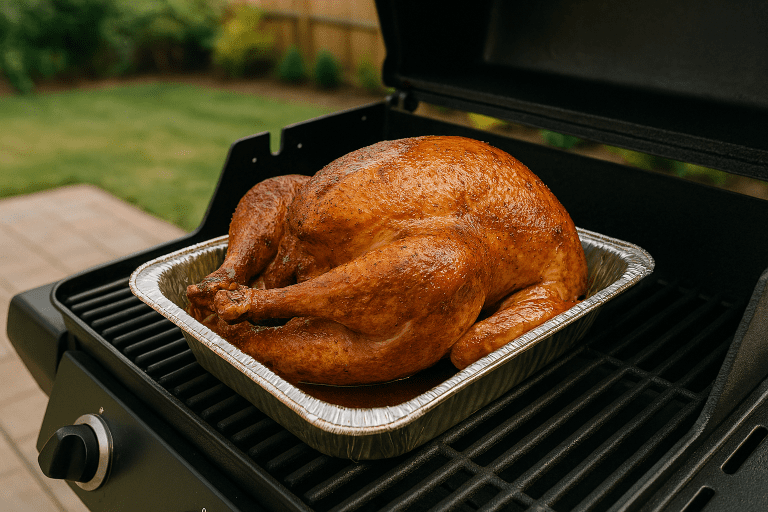 Turkey on grill