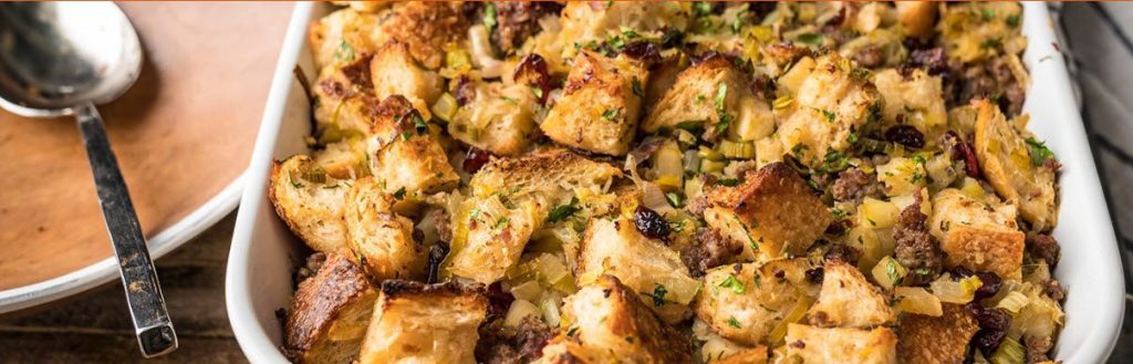 Traeger Sage and Sausage Stuffing Recipe